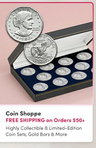 Coin Shoppe | Highly Collectible & Limited-Edition Coin Sets, Gold Bars & More – FREE Shipping on Coin & Collectible Orders $50+