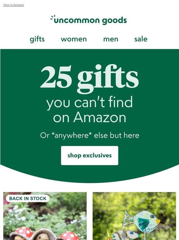 25 gifts you can't find on Amazon