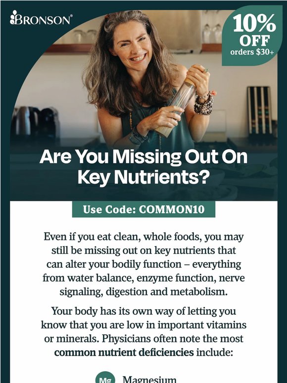 4 Common Nutrient Deficiencies