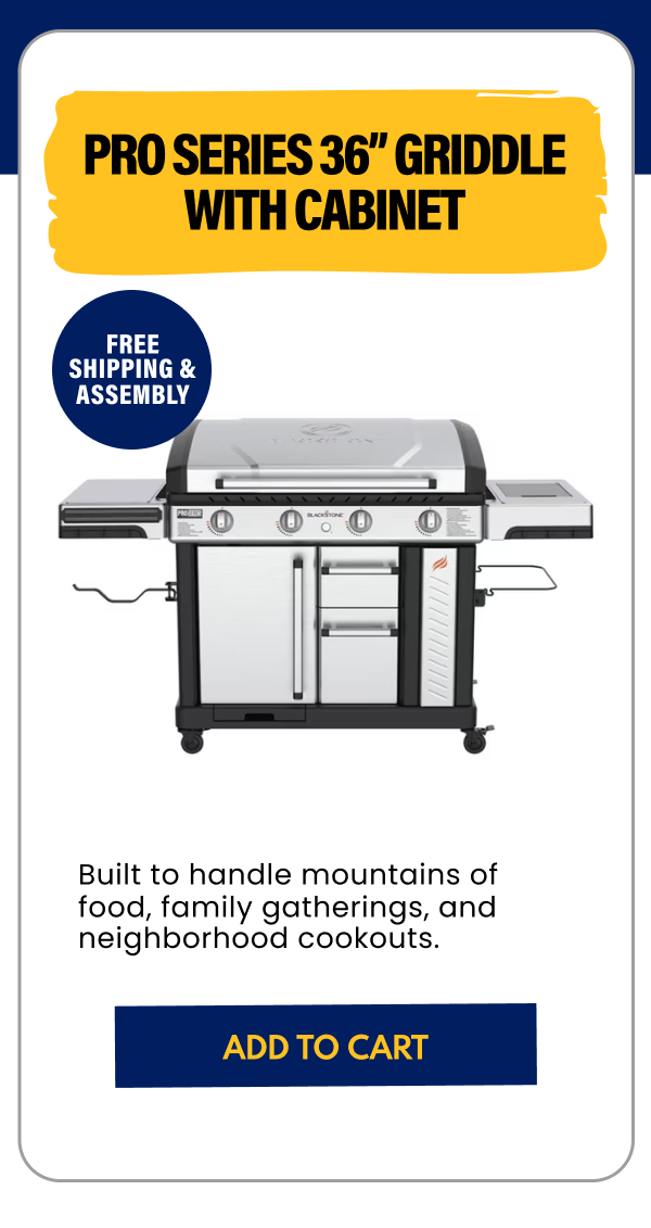 Pro Series 36” Griddle with Cabinet