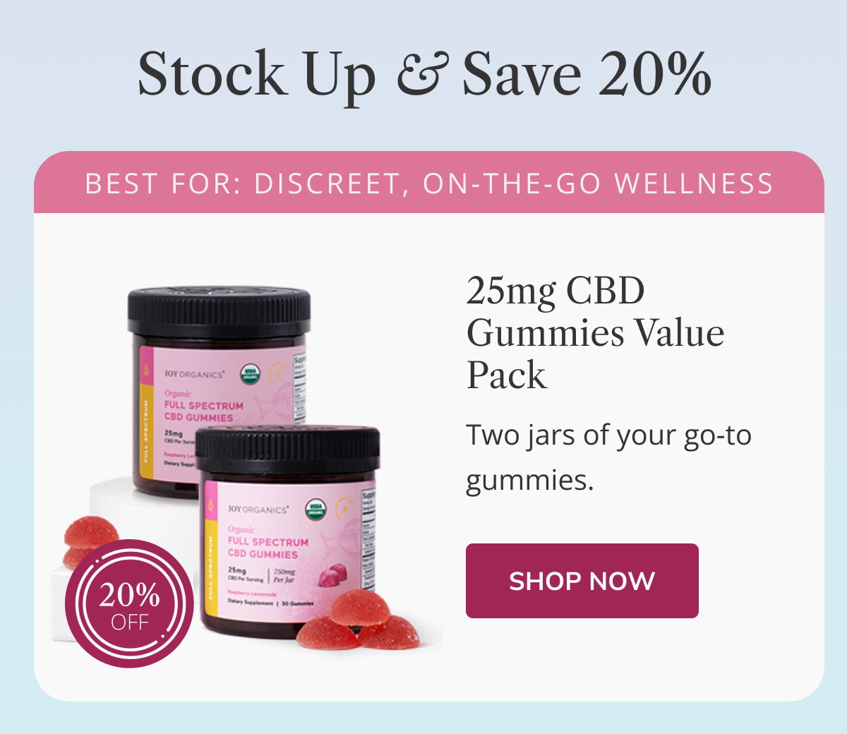 25mg CBD Gummies Value Pack
