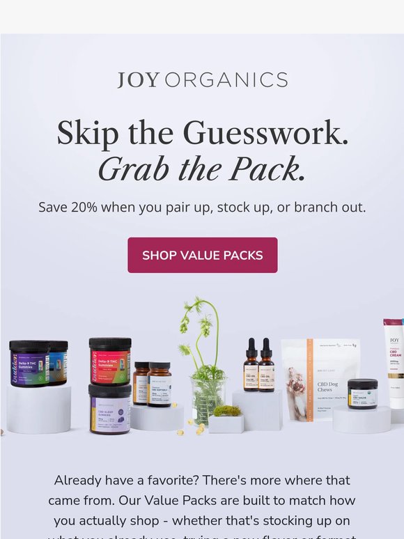 Meet Our Value Packs
