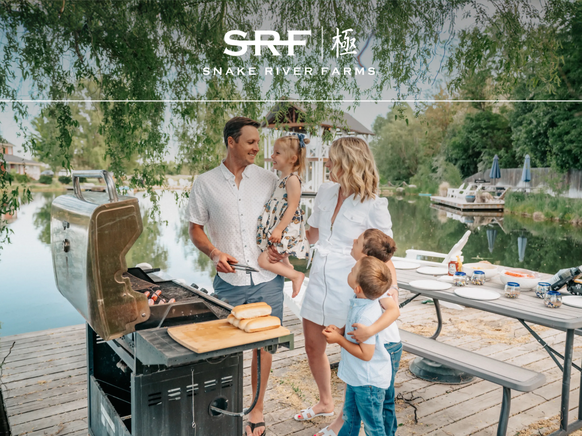 Hero family grilling lifestyle image