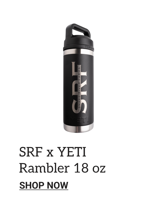 SRF x YETI Rambler bottle