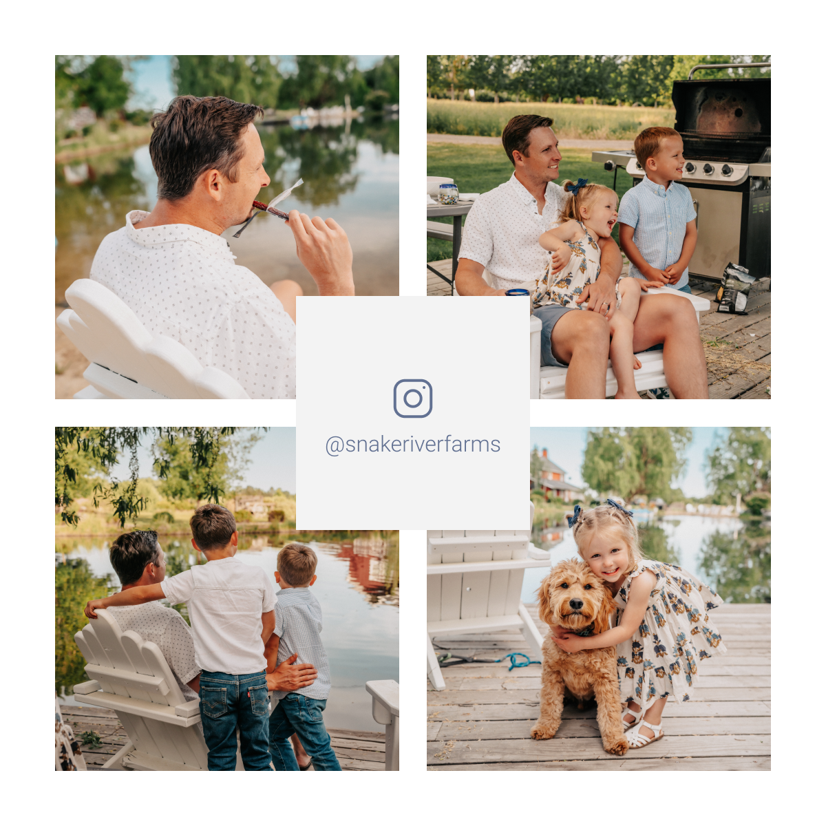 Instagram @snakeriverfarms photo grid