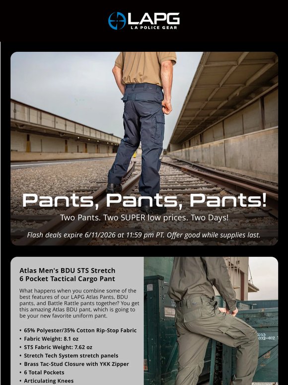 2 Pants. 2 Days. 2 CRAZY prices.