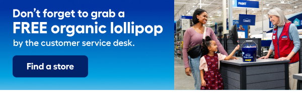 Don’t forget to grab a  FREE organic lollipop