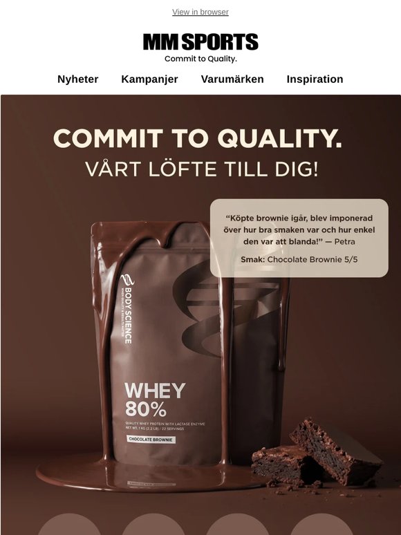 WHEY 80% – Enkelt. Gott. Prisvärt. 💪