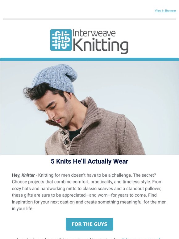 5 Knits He’ll Actually Wear