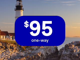 Fares from JFK to PWM.