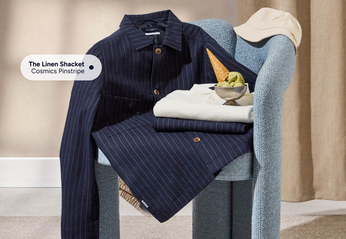 Cosmics Pinstripe - The Linen Shacket