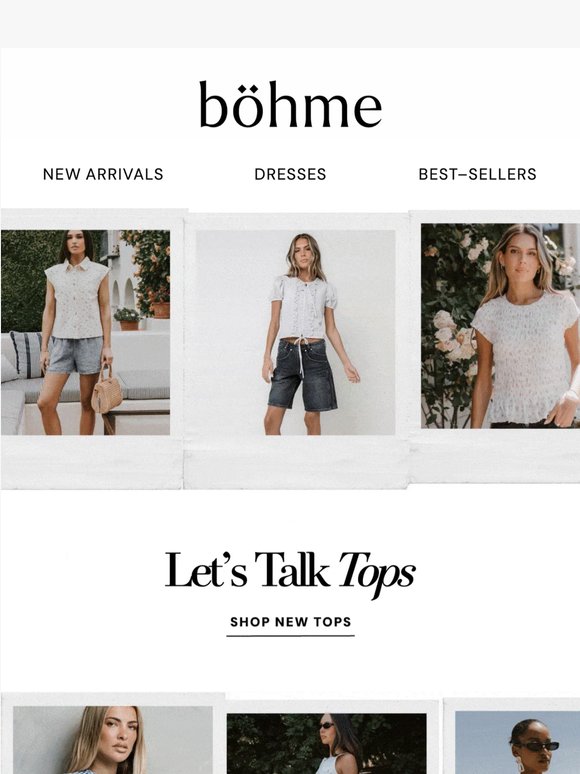 Let's Talk Tops