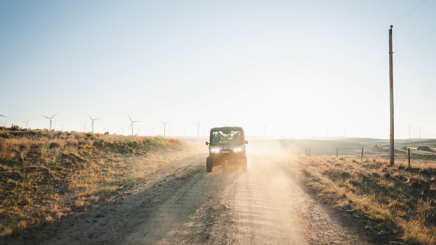 OHV on dirt road
