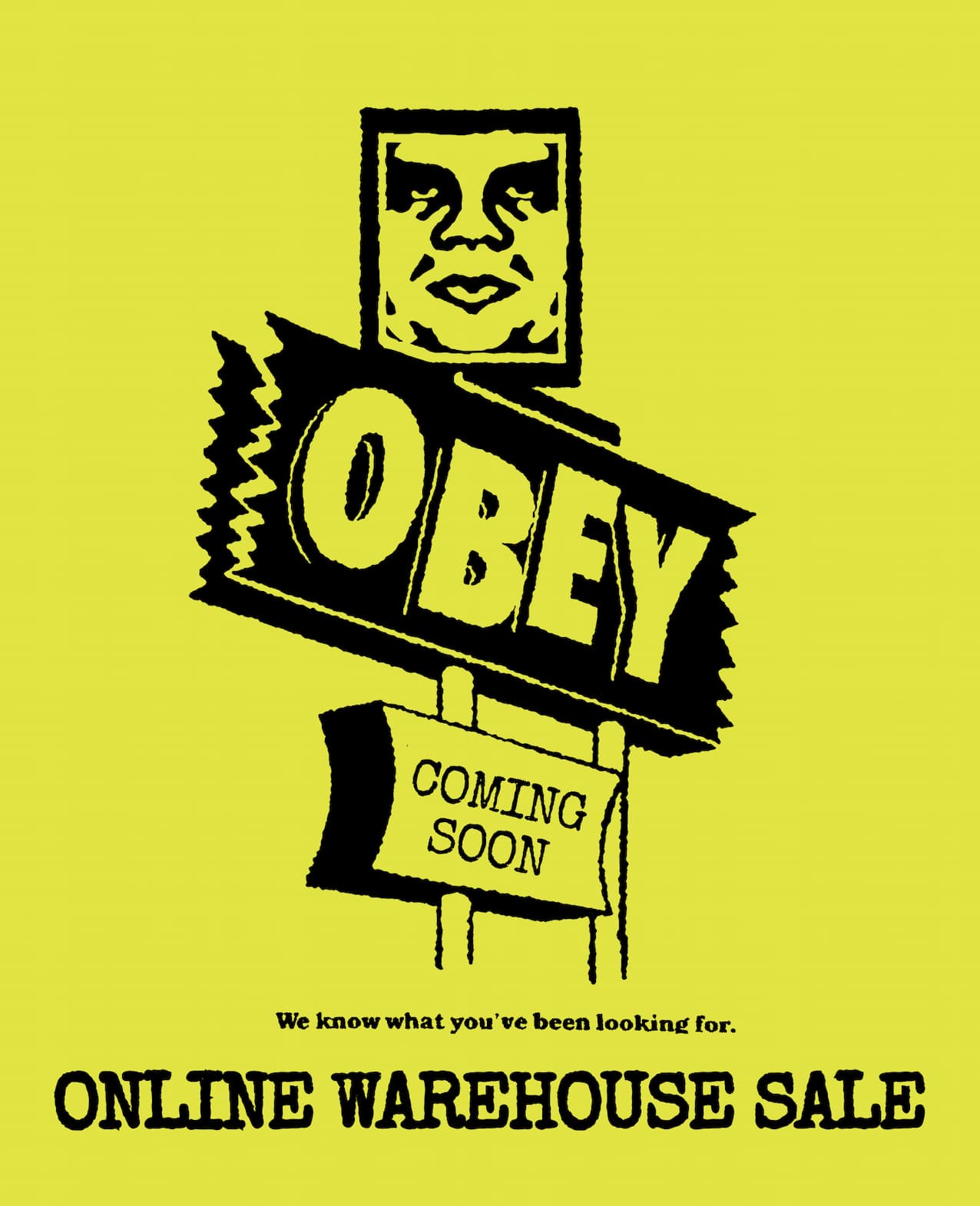 OBEY WORLDWIDE ONLINE WAREHOUSE SALE TEASER GP
