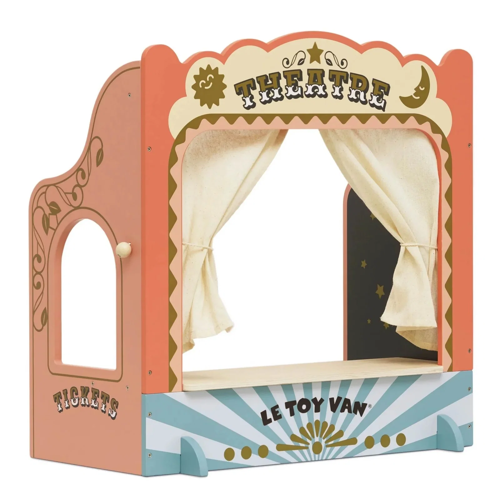 Image of Le Toy Van Tabletop Puppet Wooden Theatre
