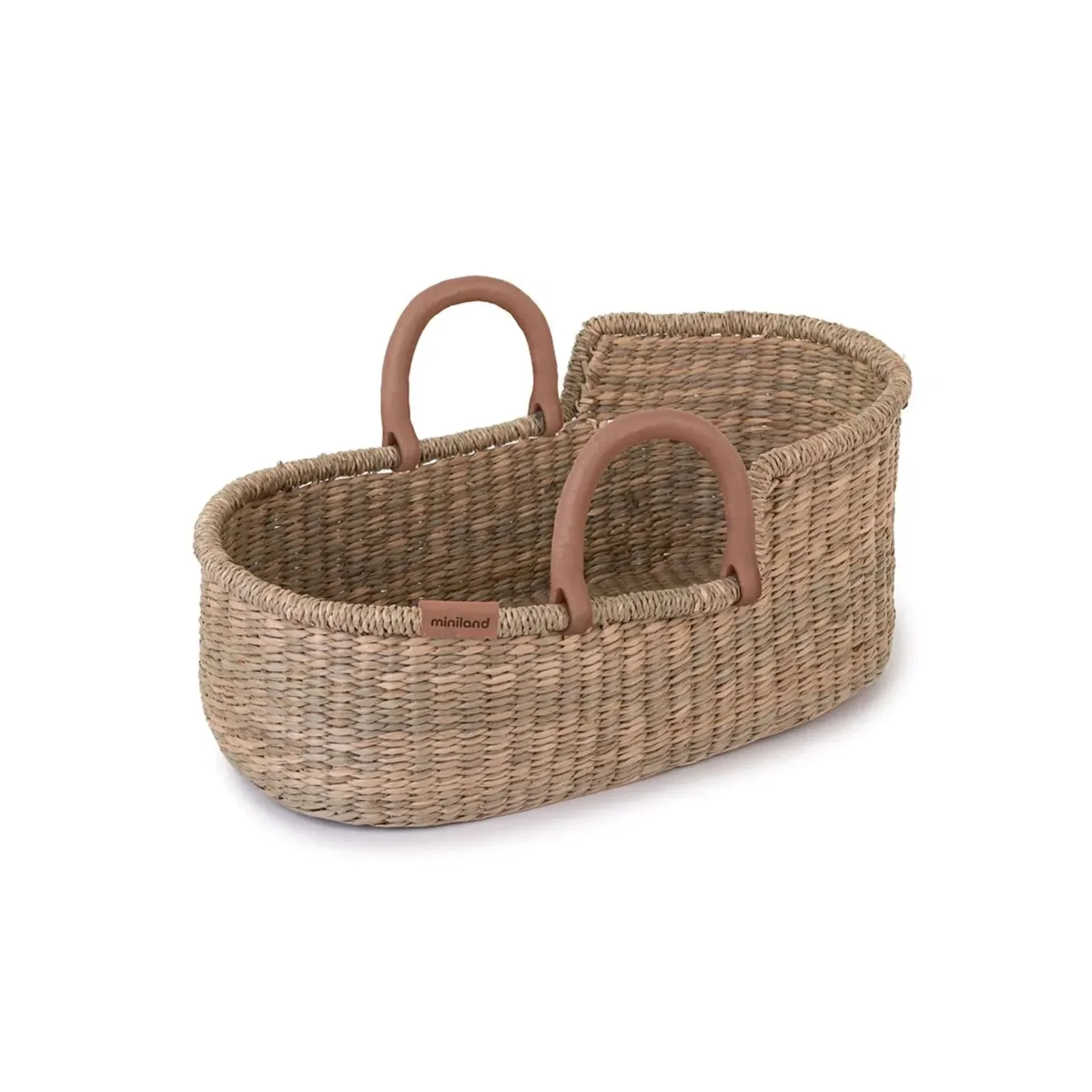 Image of Miniland Doll Natural Moses Basket