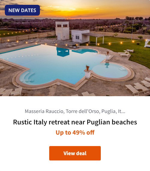 Rustic Italy retreat near Puglian beaches