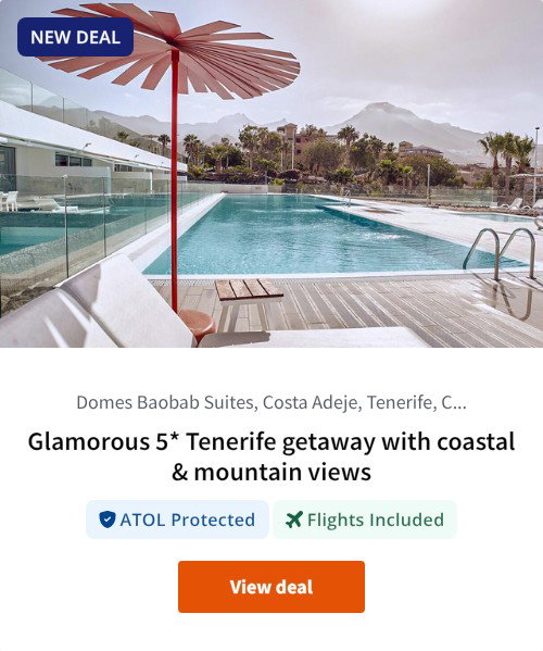 Glamorous 5* Tenerife getaway with coastal &amp; mountain views