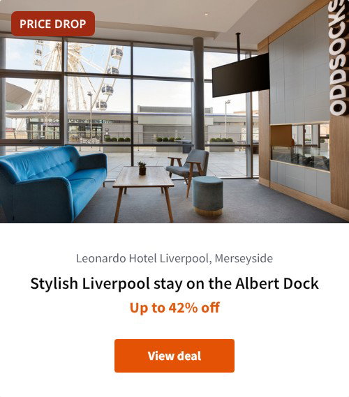 Stylish Liverpool stay on the Albert Dock