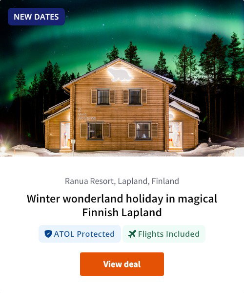 Winter wonderland holiday in magical Finnish Lapland