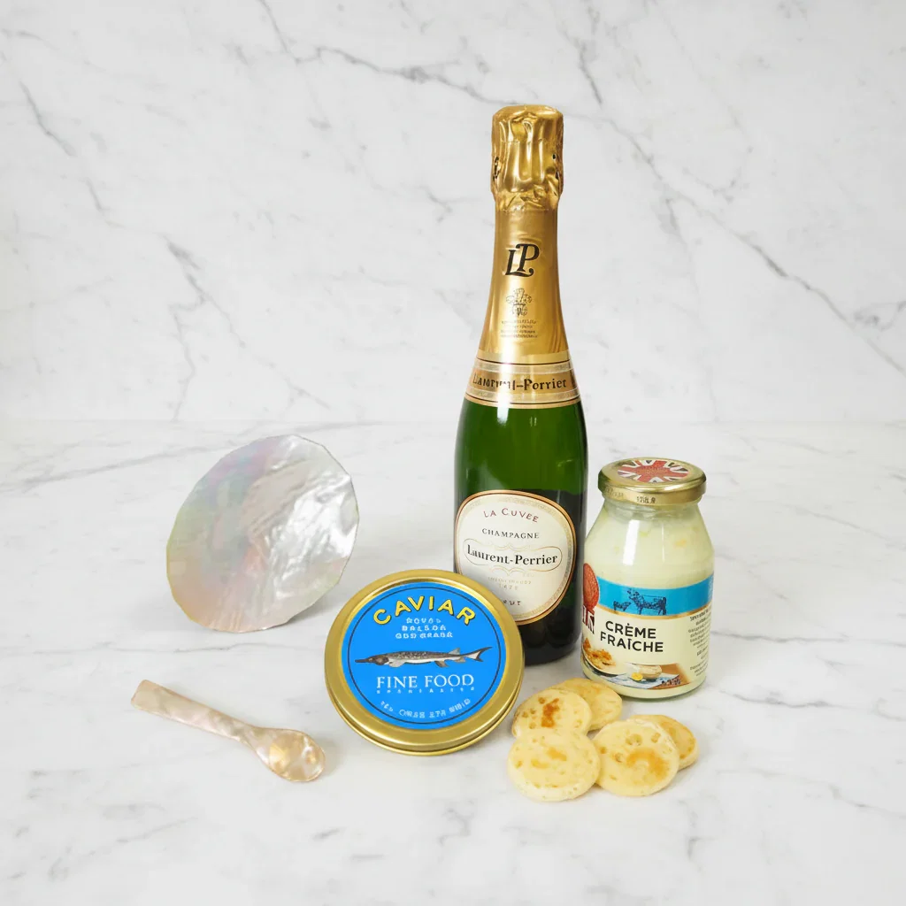 Image of Luxury Royal Beluga Caviar & Champagne Gift Set
