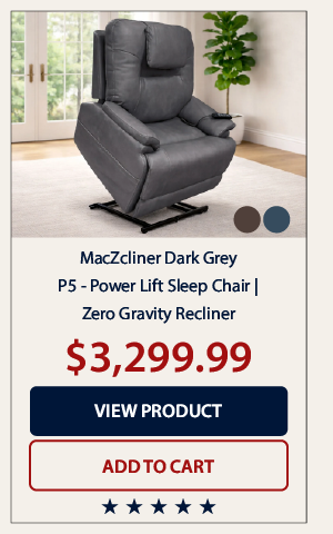 MacZcliner Performa Dark Grey P5 – Power Lift Sleep Chair