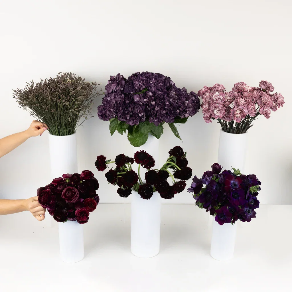 Image of Plum Noir Bouquet Bar Flower Kit