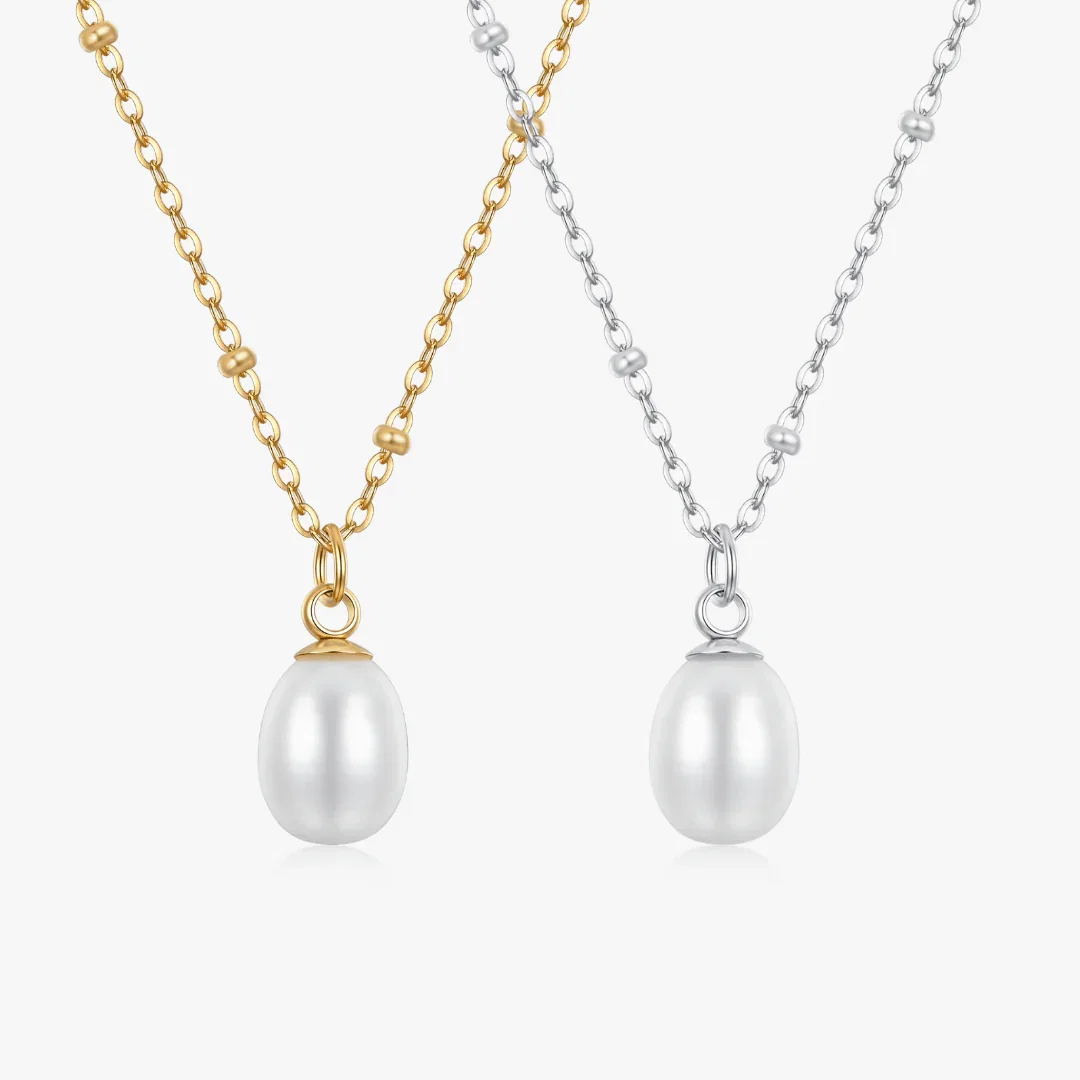 Single Pearl Beaded Necklace