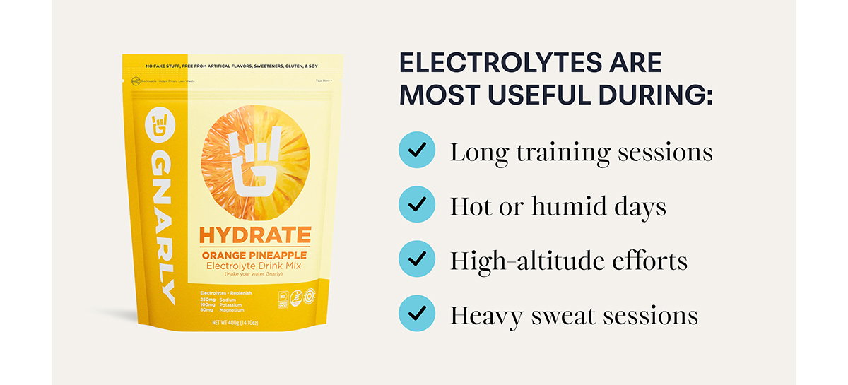 Electrolytes are most useful during: