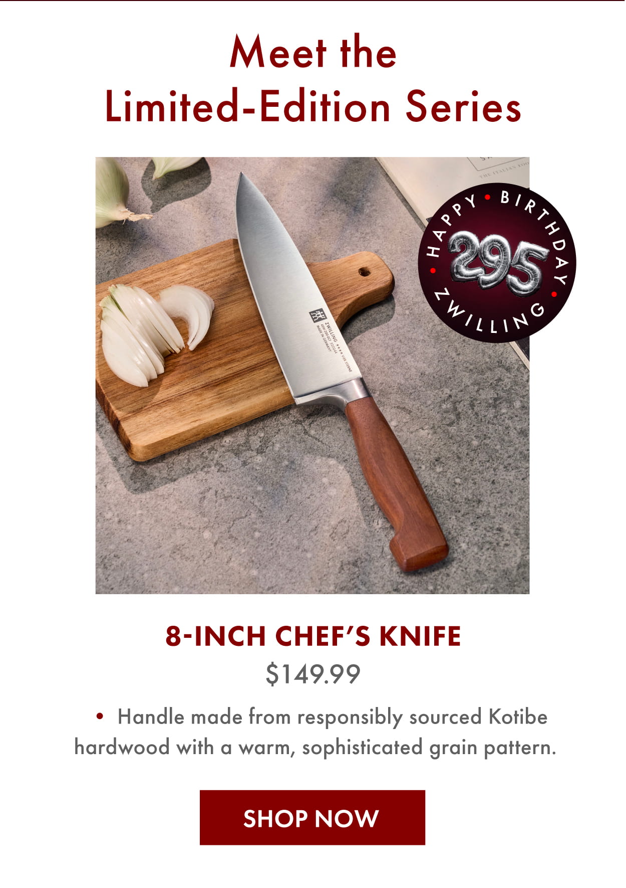 Limited Edition Four Star 8-Inch Chef's Knife