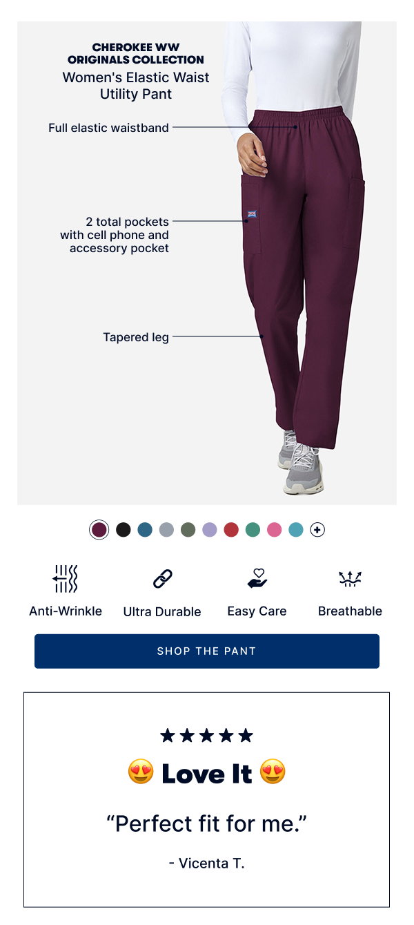 Shop the Elastic Waist Utility Pant