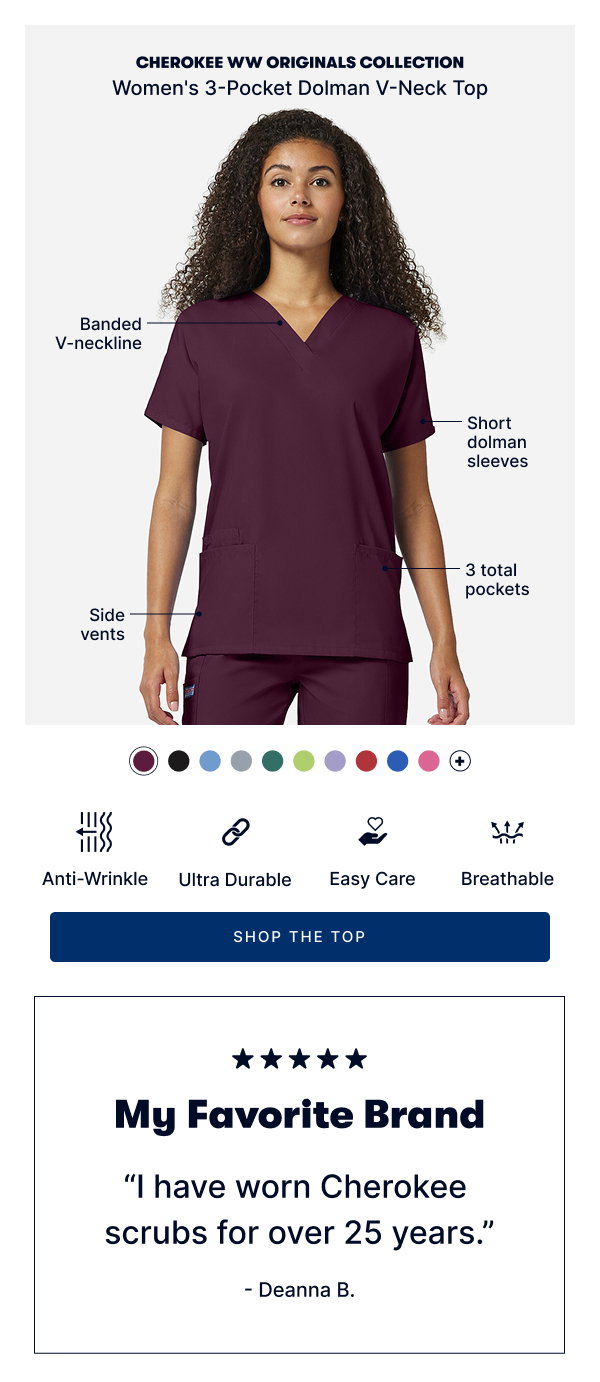 Shop the 3-Pocket Dolman V-Neck Top