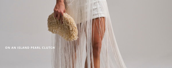 ON AN ISLAND PEARL CLUTCH