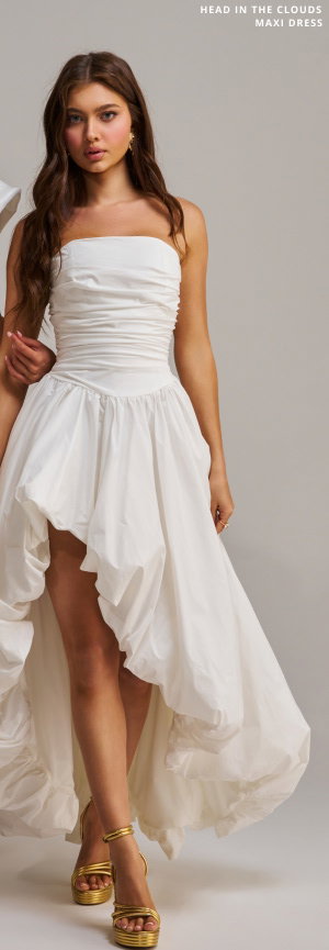 HEAD IN THE CLOUDS MAXI DRESS