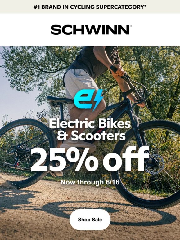 25% off electric bikes and scooters Dad will love