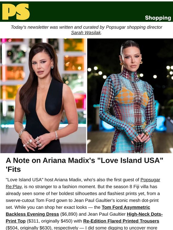 Ariana Madix's "Love Island" 'Fits Have Me Recoupling With My Credit Card