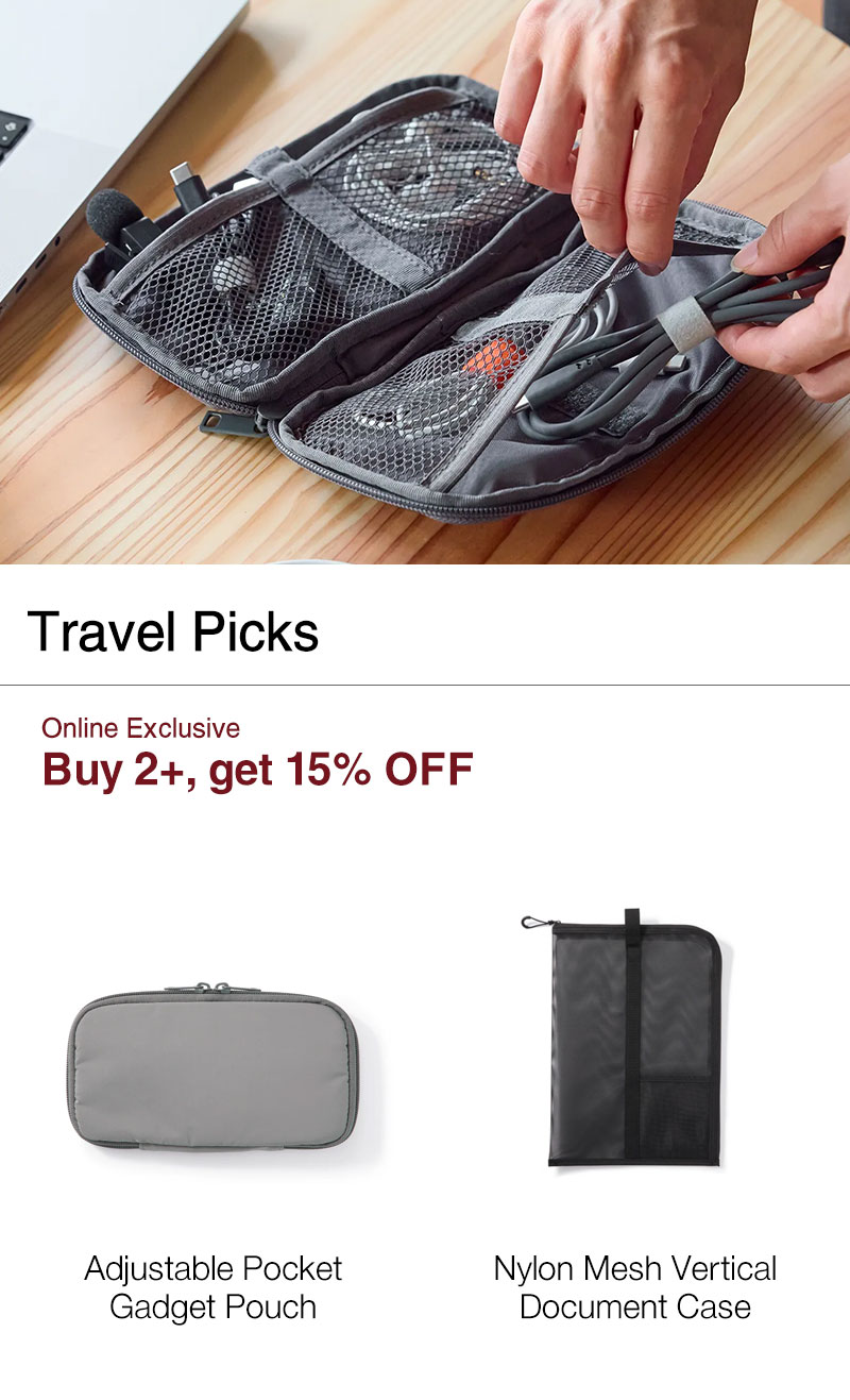 Shop Travel Picks | Buy 2, get 15% OFF 
