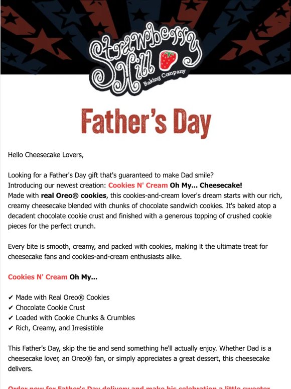 🍪 Cookies N' Cream Oh My… The Perfect Father’s Day Treat!
