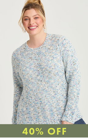 Fleck Knit Crew Neck Jumper