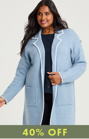 Blanket Stitch Coatigan