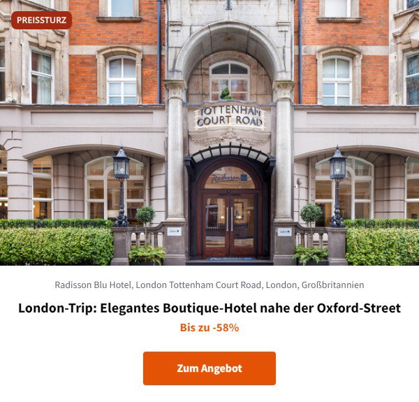 London-Trip: Elegantes Boutique-Hotel nahe der Oxford-Street