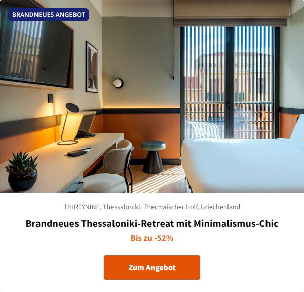 Brandneues Thessaloniki-Retreat mit Minimalismus-Chic