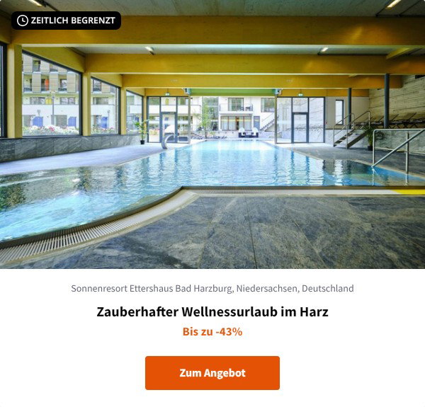 Zauberhafter Wellnessurlaub im Harz