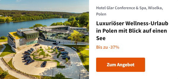 Luxuriöser Wellness-Urlaub in Polen mit Blick auf einen See
