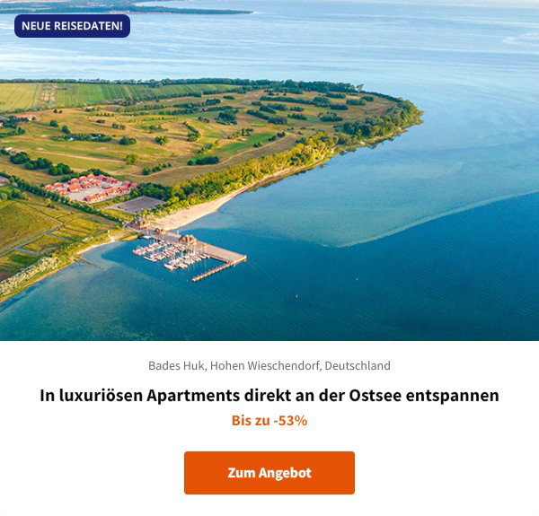 In luxuriösen Apartments direkt an der Ostsee entspannen