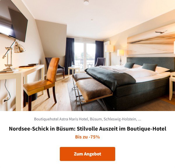 Nordsee-Schick in Büsum: Stilvolle Auszeit im Boutique-Hotel