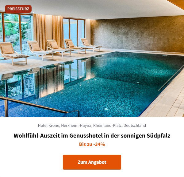 Wohlfühl-Auszeit im Genusshotel in der sonnigen Südpfalz