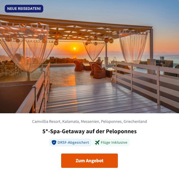 5*-Spa-Getaway auf der Peloponnes
