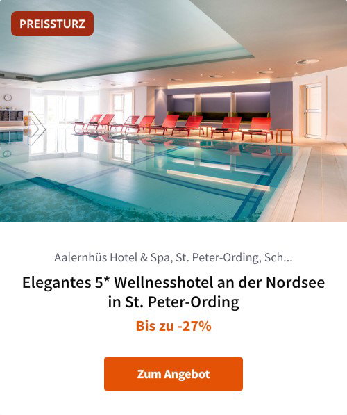 Elegantes 5* Wellnesshotel an der Nordsee in St. Peter-Ording