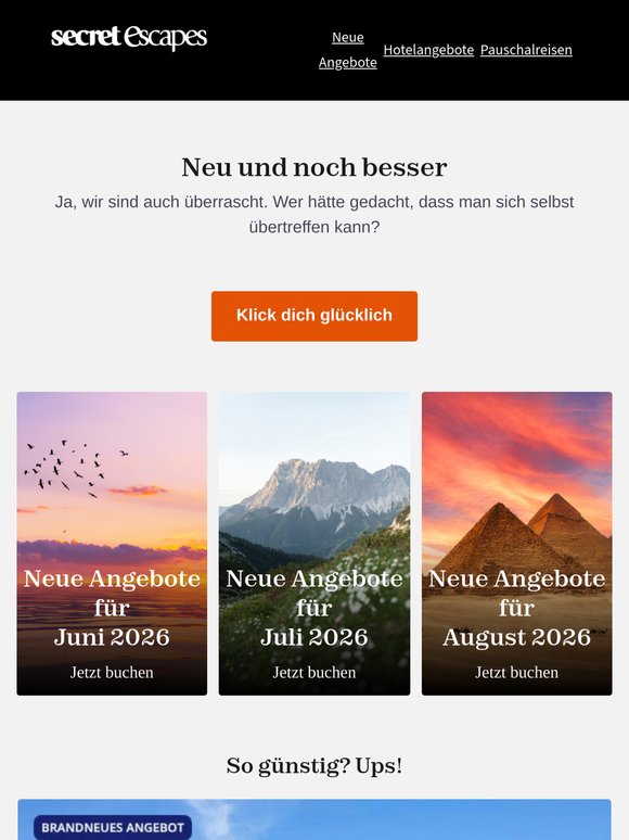 Neu, heiß, unwiderstehlich